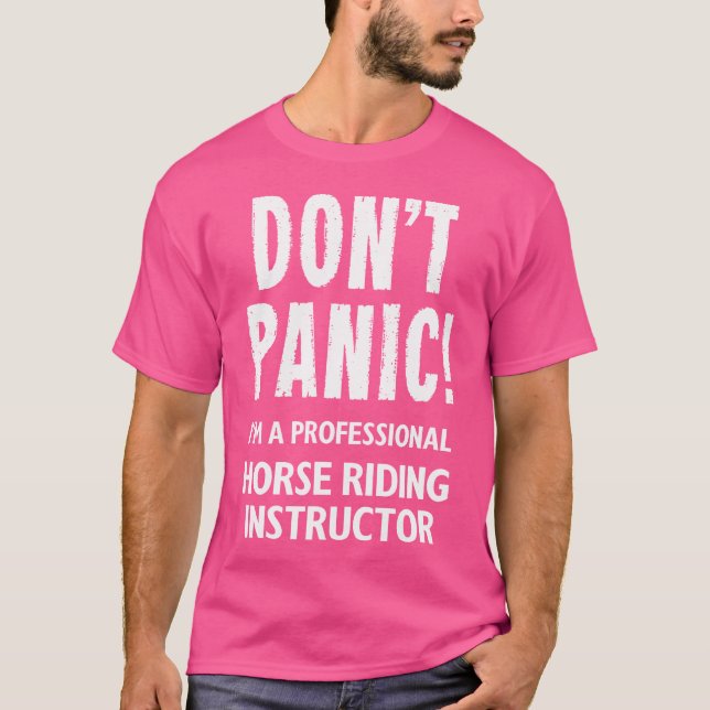 Häst Rid Instruktör T Shirt (Framsida)