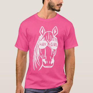 Häst Ridning Cowgirl Jordbruk Sto Älskare Wo Hay G T Shirt