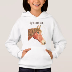 Häst Ridning Gård Flicka Cowgirl Söt Ponny T Shirt