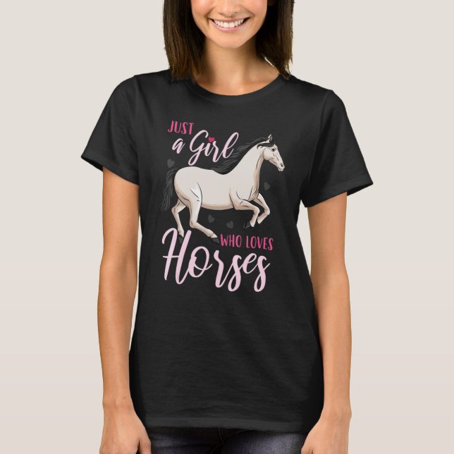 Häst Ridning på häst T Shirt (Framsida)
