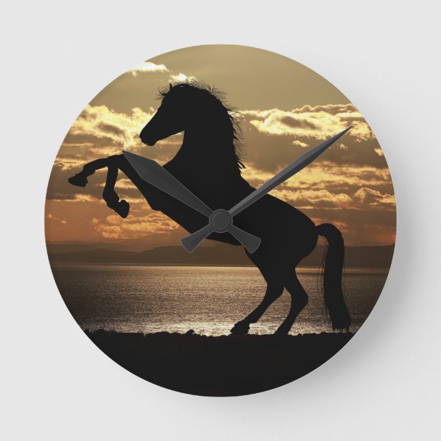 häst rund klocka (Framsida)