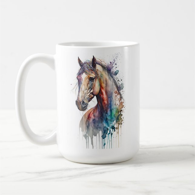 Häst Serie 15 oz Klassisk Mugg (Vänster)