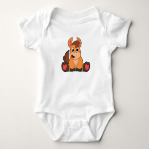 Häst sittande t shirt