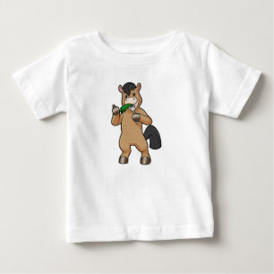 Häst som äter veganskt t shirt