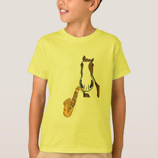 Häst som CC leker en Saxskjorta T-shirt
