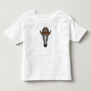 Häst som cowboy med hatt t shirt