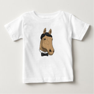 Häst som gentleman med fluga t shirt