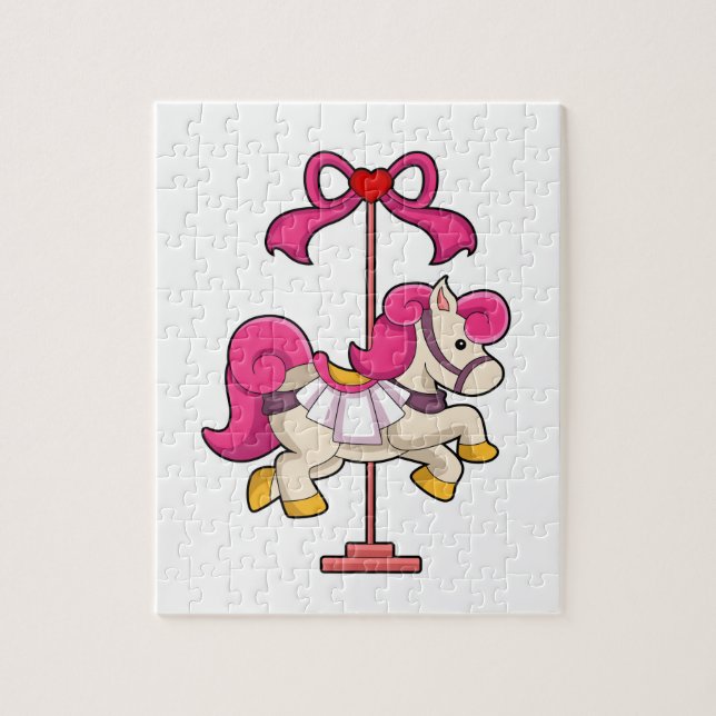 Häst som karusellhäst.PNG Pussel (Vertikal)