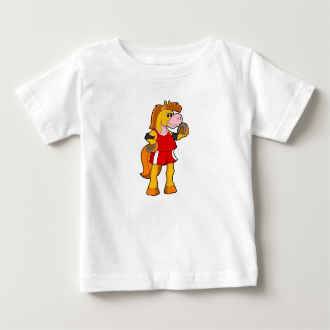 Häst som löpare t shirt (Framsida)