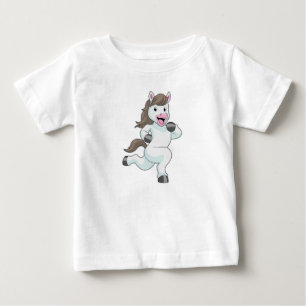 Häst som löpare vid löpning t shirt