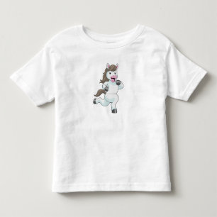 Häst som löpare vid löpning t shirt