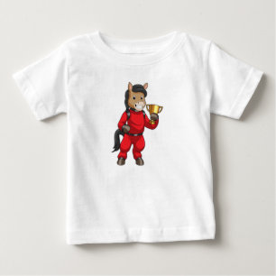 Häst som mästare med trofé t shirt
