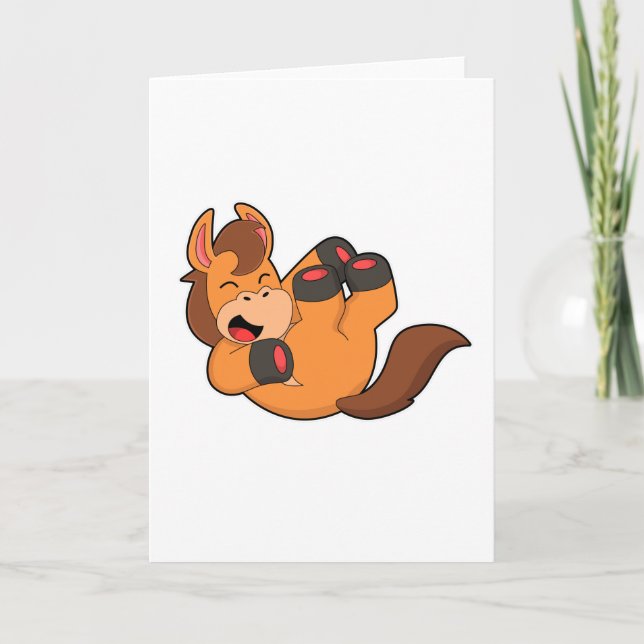 Häst som skrattar kort (Framsida)