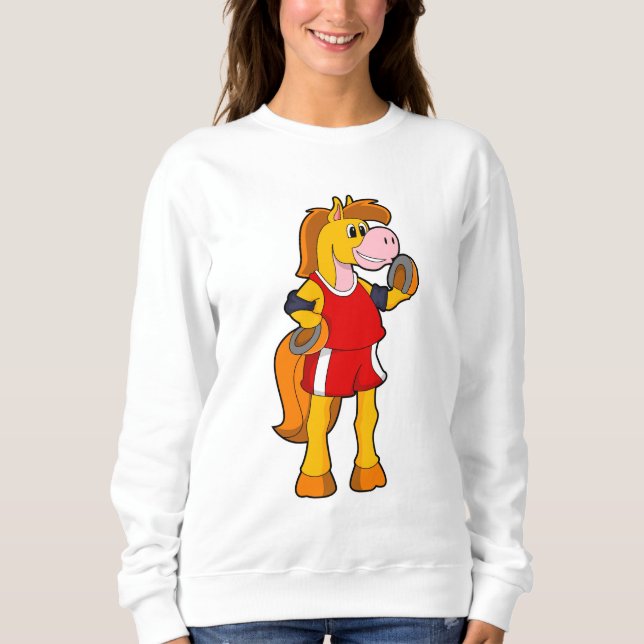 Häst som Springer T Shirt (Framsida)