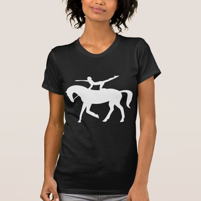 häst som välver symbolen t shirt (Framsida)