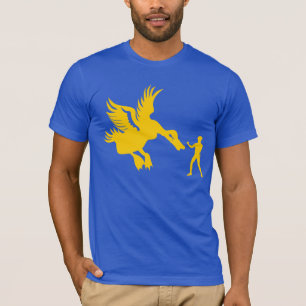 Häst storleksanpassad anka tee shirt