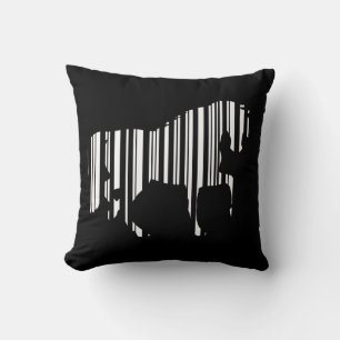 HÄST STRECKKOD Zebrastreckkod Mönsterdesign Kudde