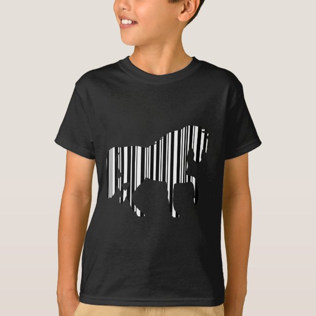 HÄST STreckkod Zebrastreckkod Mönsterdesign Tröja (Framsida)