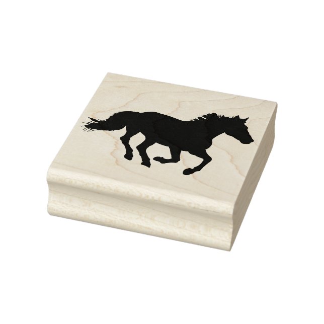HÄST TRÄ GUMMISTAMPER STÄMPEL (Stämpel)