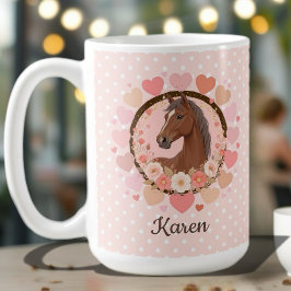 Häst Valentinskort Kaffemugg