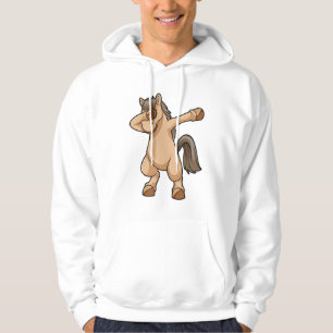 Häst vid Hip hop Dance Dab Hoodie