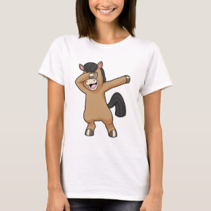 Häst vid Hip hop Dance Dab T Shirt