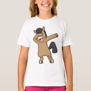 Häst vid Hip hop Dance Dab T Shirt