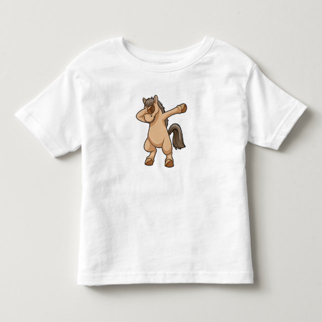 Häst vid Hip Hop-dans Dab T Shirt (Framsida)