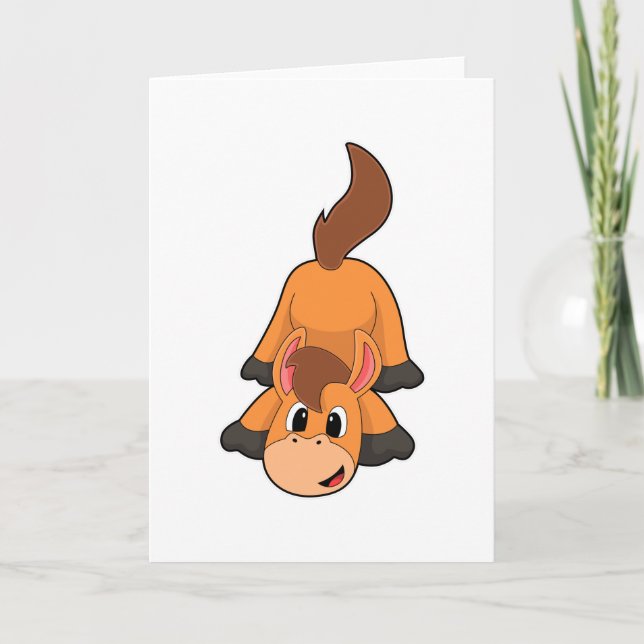 Häst vid lek kort (Framsida)