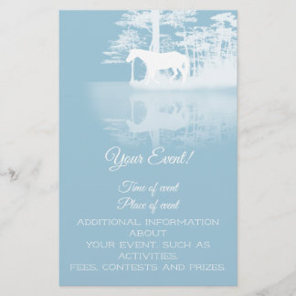 Häst vid twilight flygblad