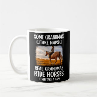 Häst - vissa mormor tar Naps Real Grandmas Ride Kaffemugg