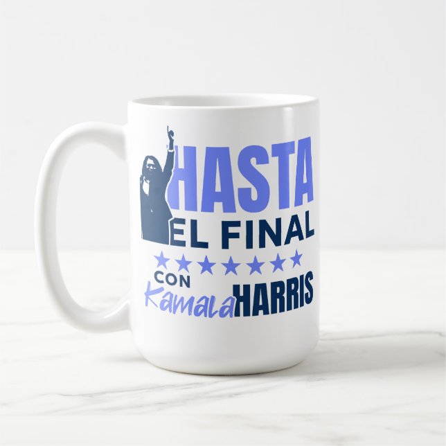 HASTA el Final con Kamala Harris Kaffemugg (Vänster)