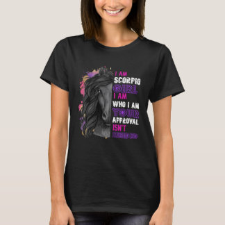 Hästälskare Jag Är Skorpion Flicka Älskar Ridning T Shirt