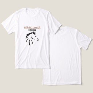 Hästälskare Rid Fri Minimalistisk Hästhuvuddesign T Shirt