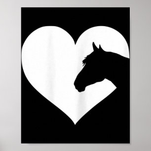Hästälskargåva till flickor och kvinnor som kärlek poster
