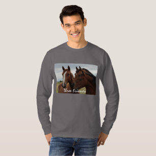 Hästansikten på manar den grundläggande t-shirt