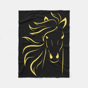 Hästantalspresent Kvinnor Equestrian Män Häst Fleecefilt