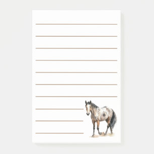 Hästantänd entusiast för ridning och cowgirl post-it block