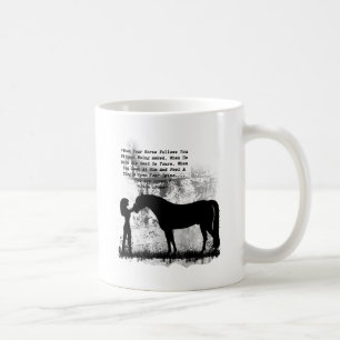 Hästar älskas du kaffemugg
