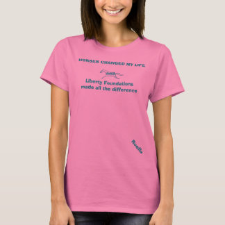 Hästar ändrade mitt liv tee shirt