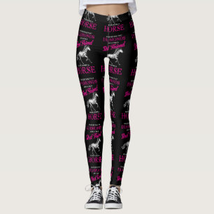 Hästar är en flickas bästa vän. leggings