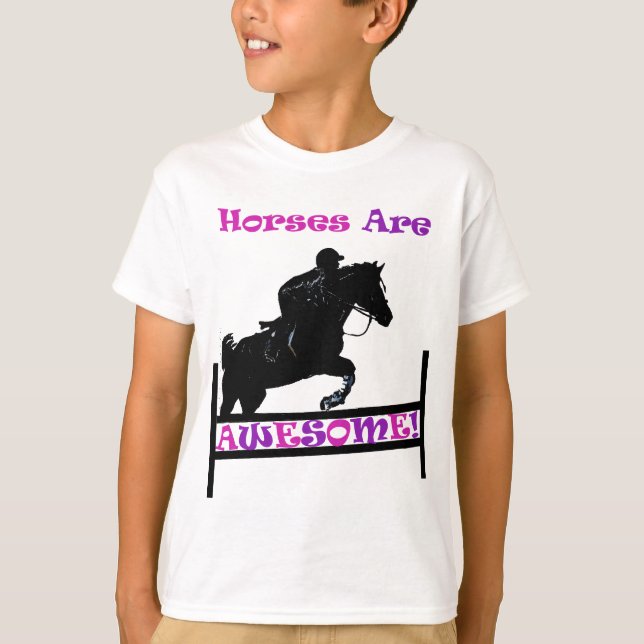 Hästar är enorma t shirt (Framsida)
