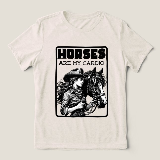 Hästar Är Min Kondition T Shirt (Design Framsida)