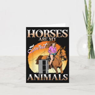 Hästar är mina andliga djur i Equestrian Farm I P Kort