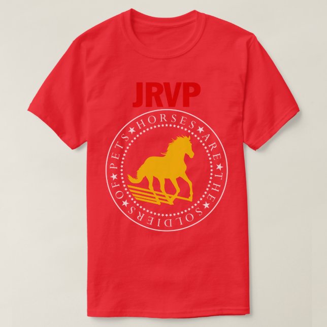 Hästar är soldat t shirt (Design framsida)