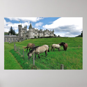 Hästar av Balmoral Castle Poster