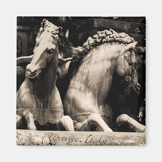 Hästar av Florens, Italien Magnet (Framsidan)