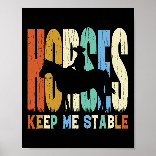 Hästar Behålla Me Stable Horse  Eques Poster (Framsidan)