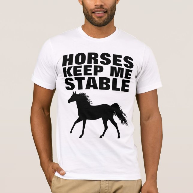 HÄSTAR BEHÅLLA ME STABLE T-SHIRTS (Framsida)