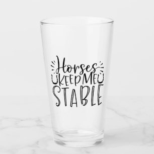 Hästar Behålla mig Stable Glaskopp
